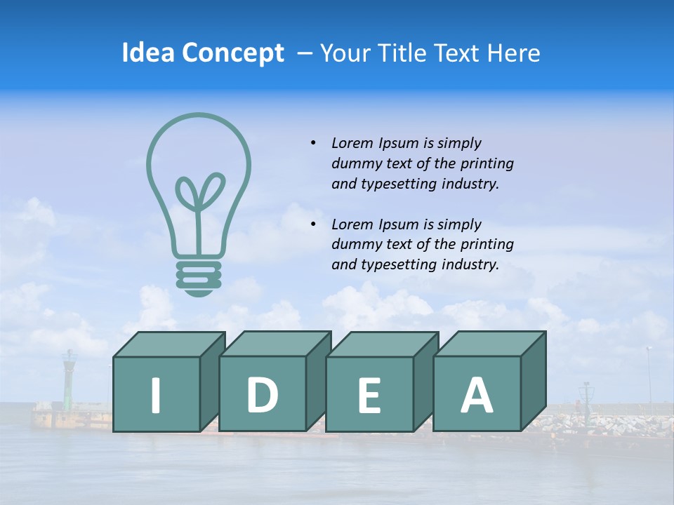 Posing One Action PowerPoint Template