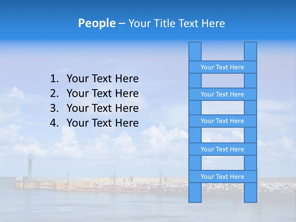 Posing One Action PowerPoint Template