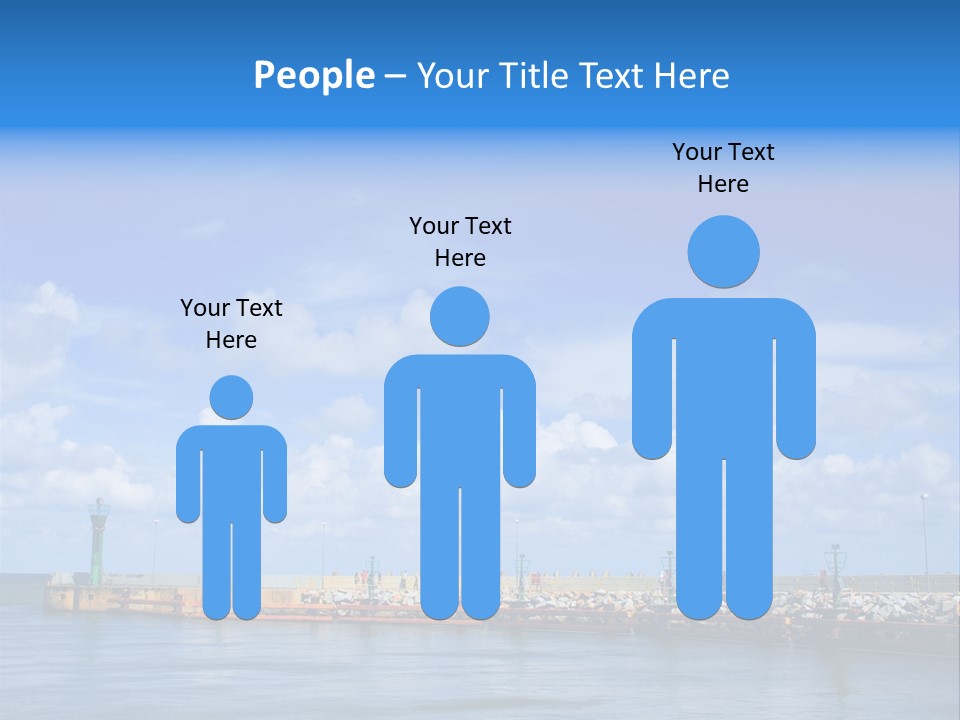 Posing One Action PowerPoint Template