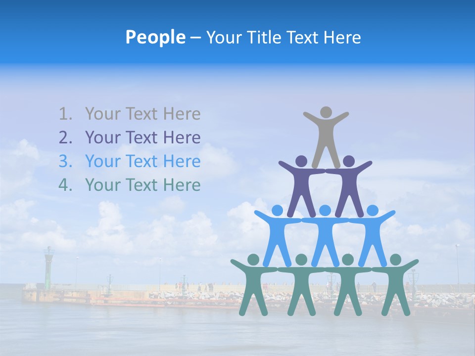 Posing One Action PowerPoint Template