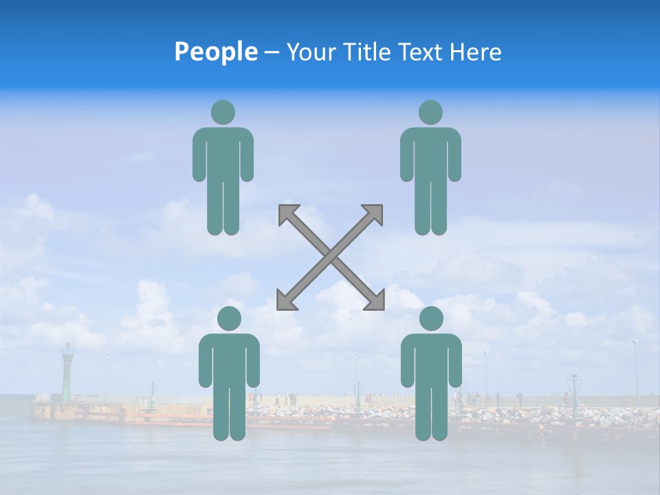 Posing One Action PowerPoint Template