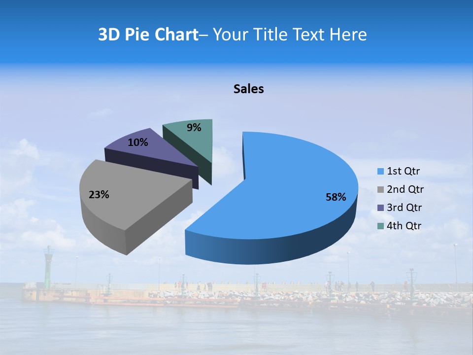 Posing One Action PowerPoint Template