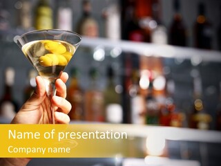 Martini Alcoholic Alcohol PowerPoint Template