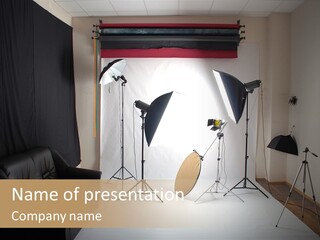 Copy Spotlight Strobe PowerPoint Template