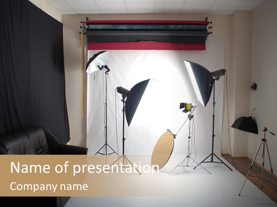 Copy Spotlight Strobe PowerPoint Template