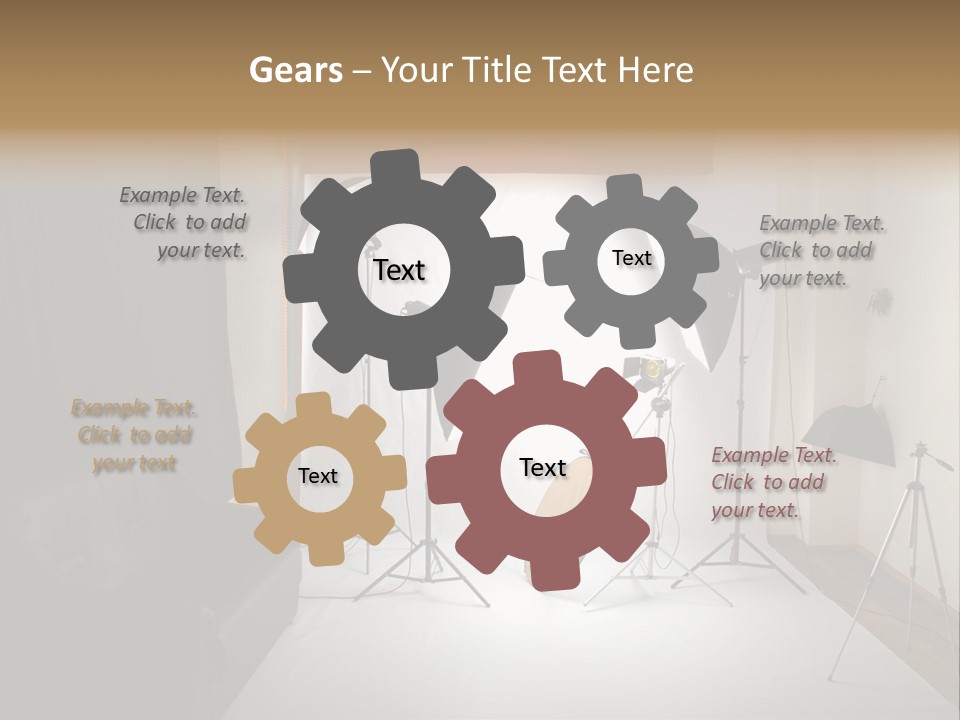 Copy Spotlight Strobe PowerPoint Template