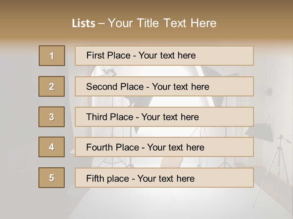 Copy Spotlight Strobe PowerPoint Template