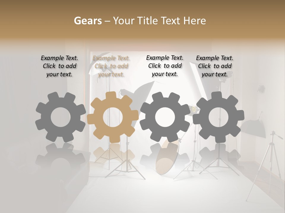 Copy Spotlight Strobe PowerPoint Template