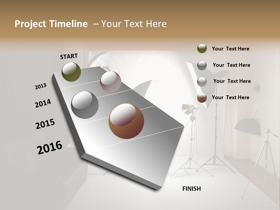 Copy Spotlight Strobe PowerPoint Template