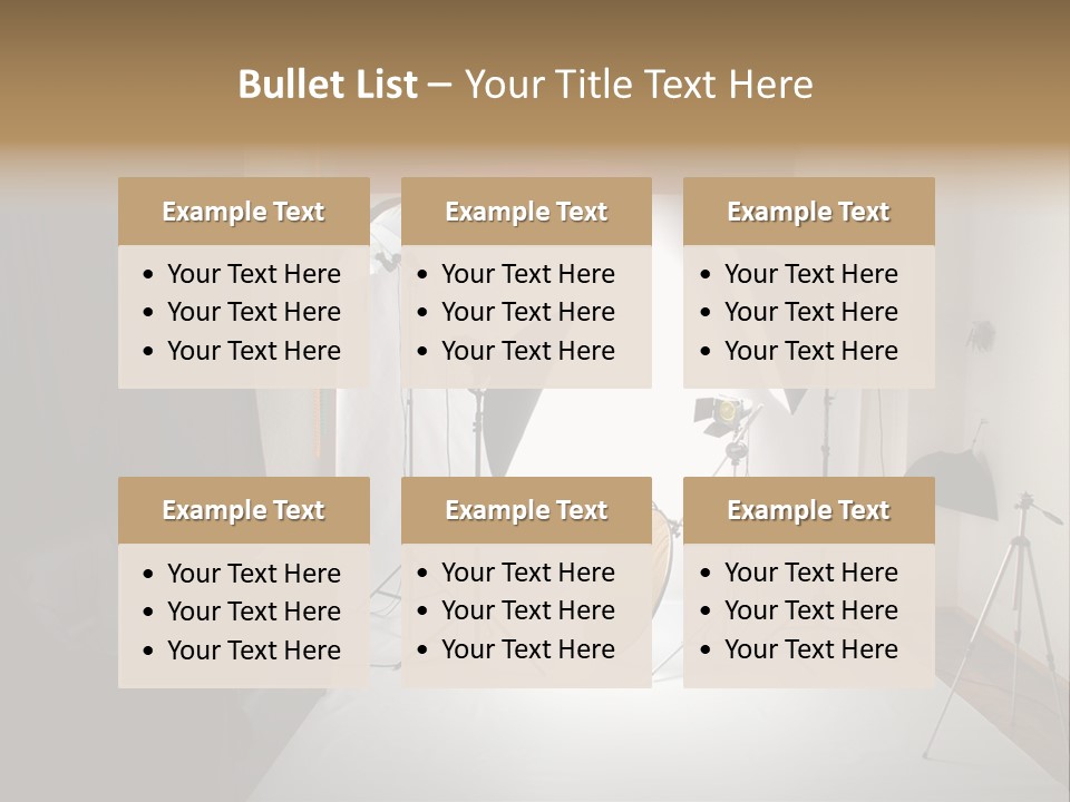 Copy Spotlight Strobe PowerPoint Template