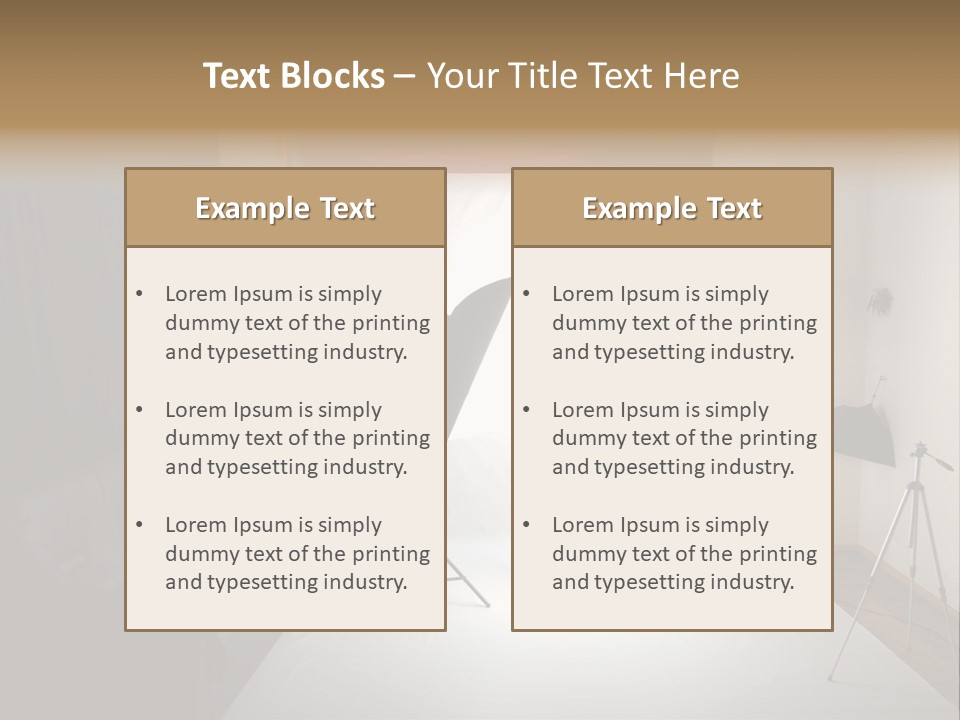 Copy Spotlight Strobe PowerPoint Template