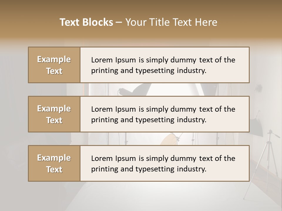 Copy Spotlight Strobe PowerPoint Template