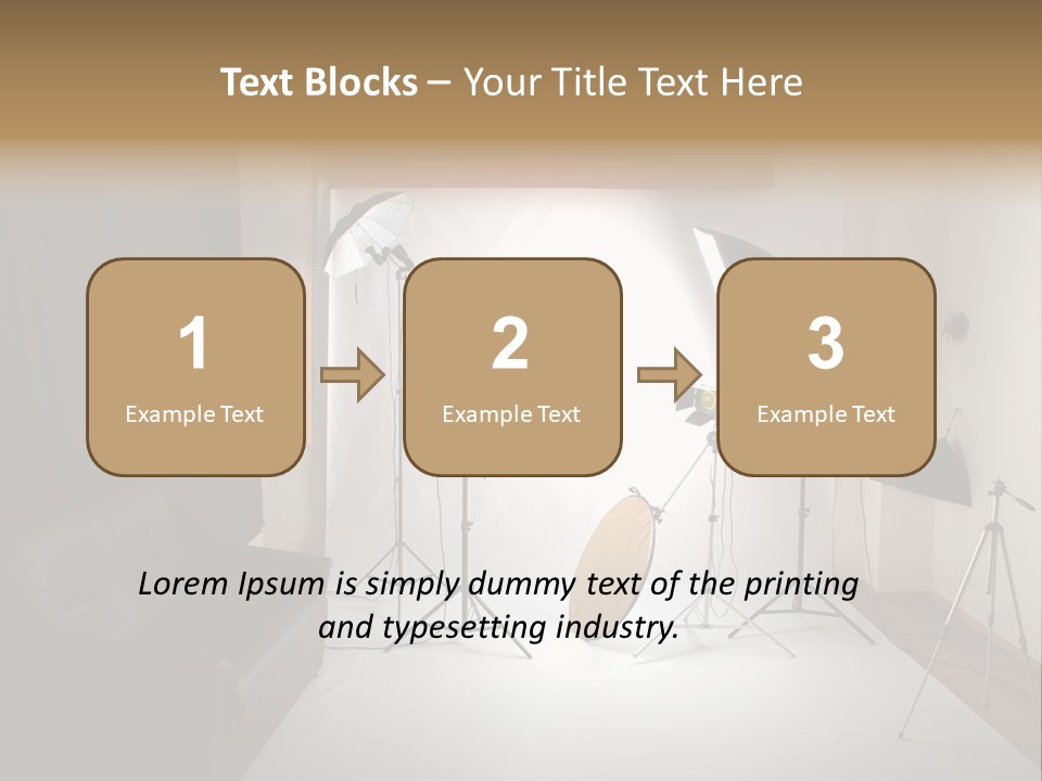 Copy Spotlight Strobe PowerPoint Template