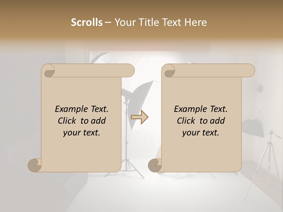 Copy Spotlight Strobe PowerPoint Template