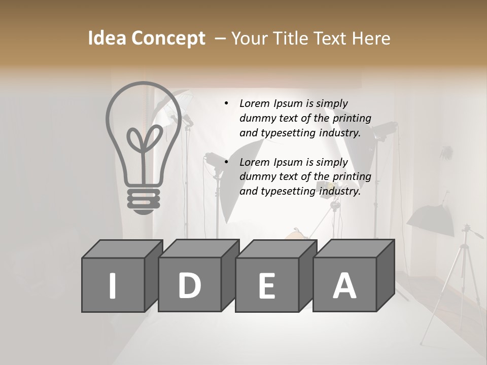 Copy Spotlight Strobe PowerPoint Template