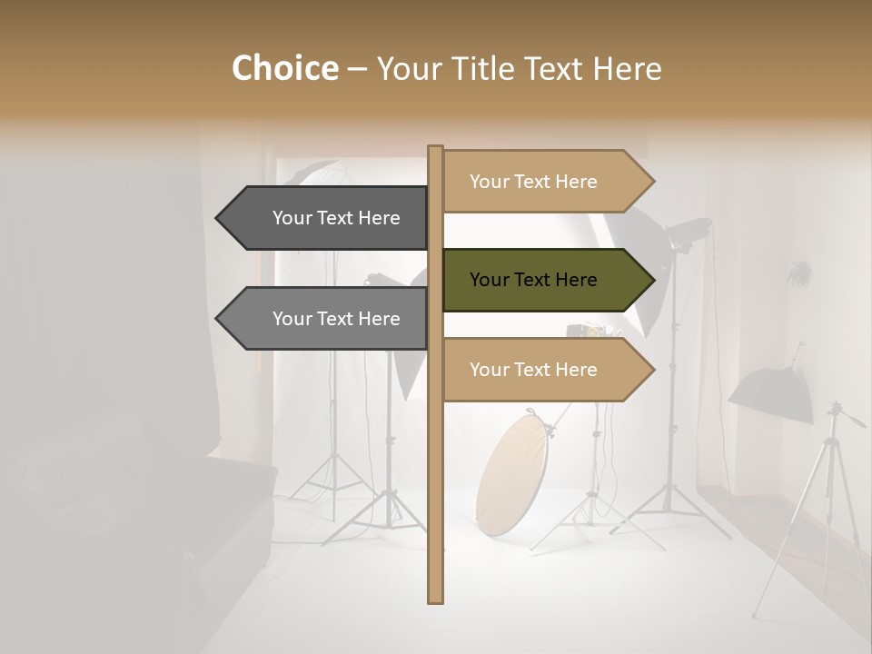 Copy Spotlight Strobe PowerPoint Template
