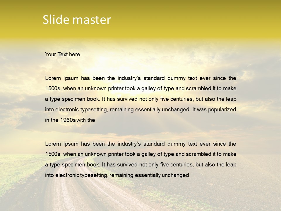 Bread Autumn Gold PowerPoint Template