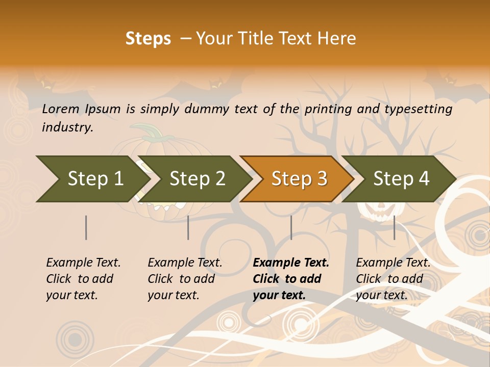 Illustration Decoration Creative PowerPoint Template
