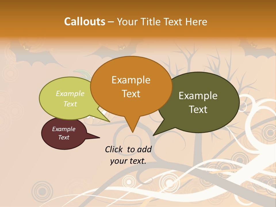 Illustration Decoration Creative PowerPoint Template