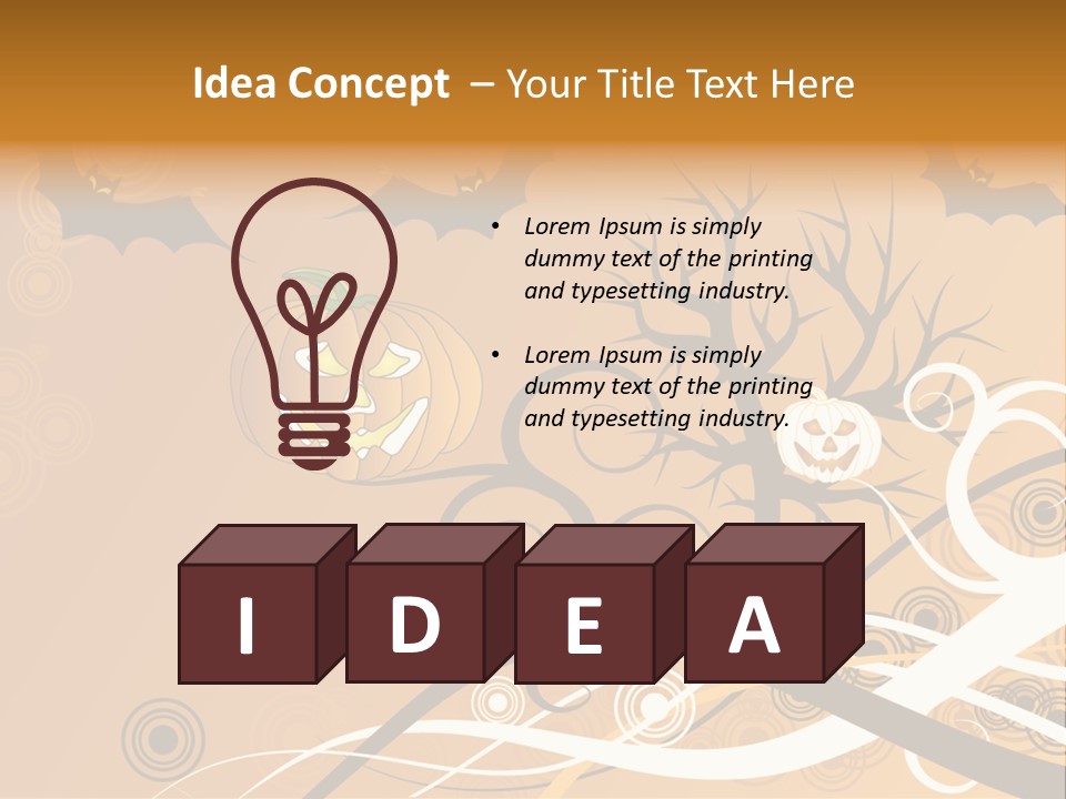 Illustration Decoration Creative PowerPoint Template