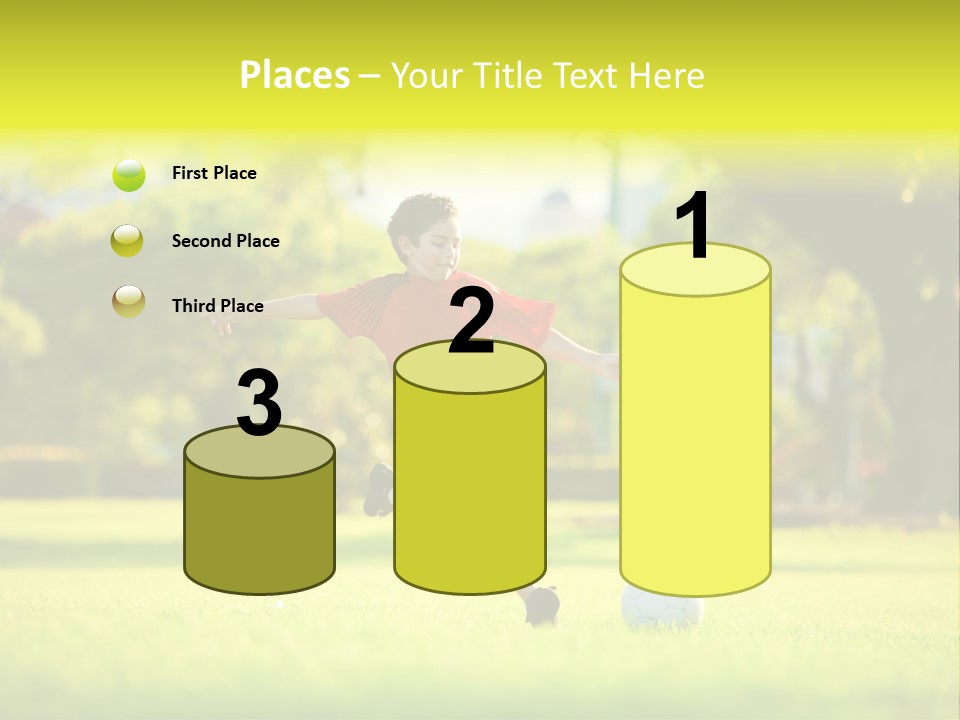 Young Football Park PowerPoint Template