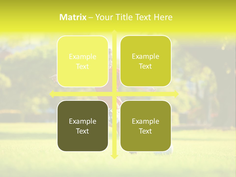 Young Football Park PowerPoint Template