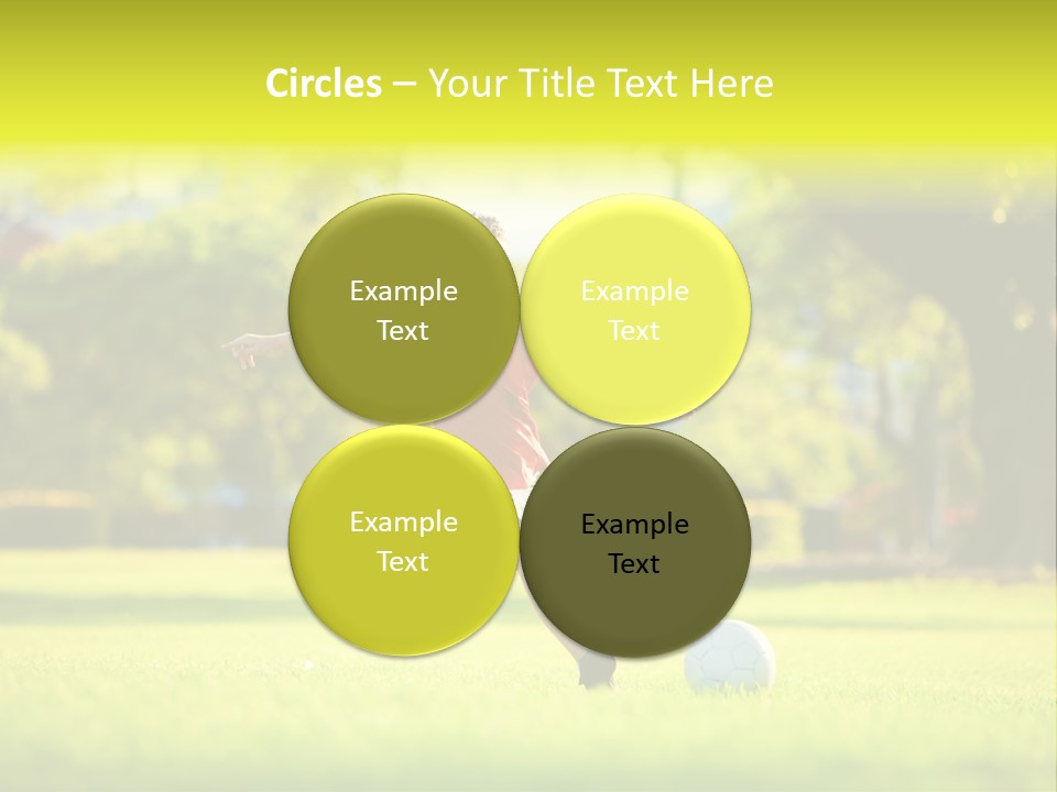 Young Football Park PowerPoint Template