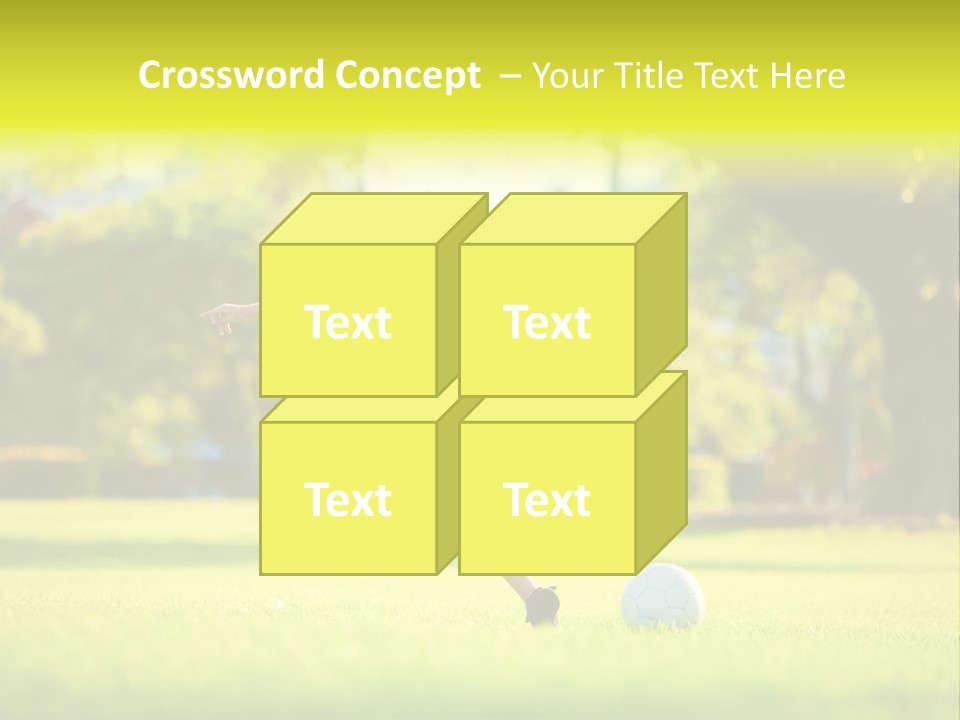 Young Football Park PowerPoint Template