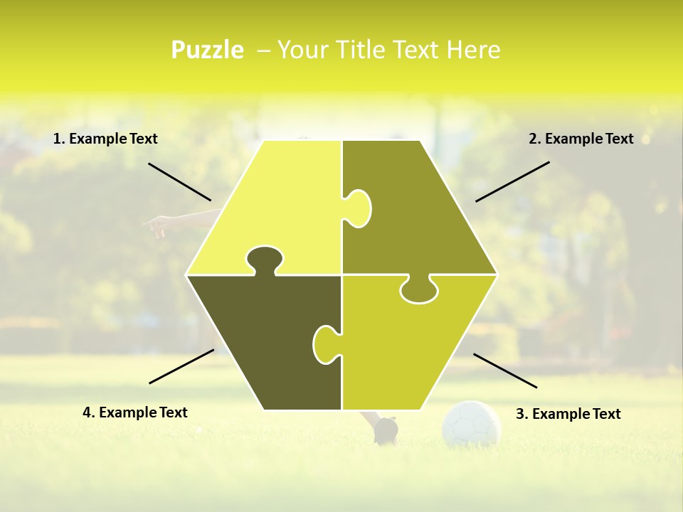 Young Football Park PowerPoint Template