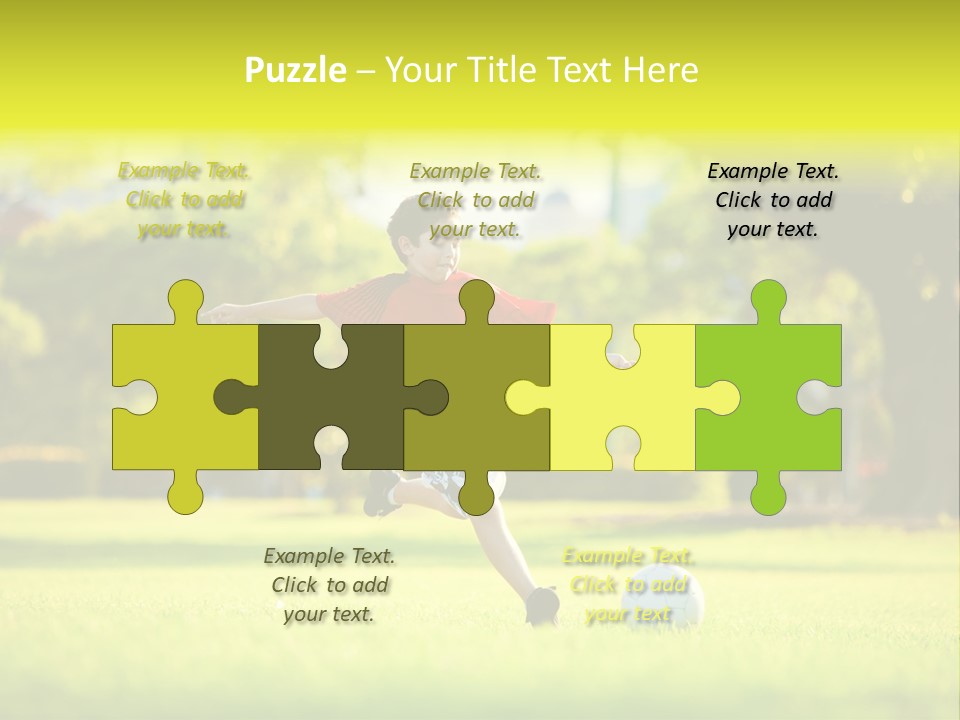 Young Football Park PowerPoint Template