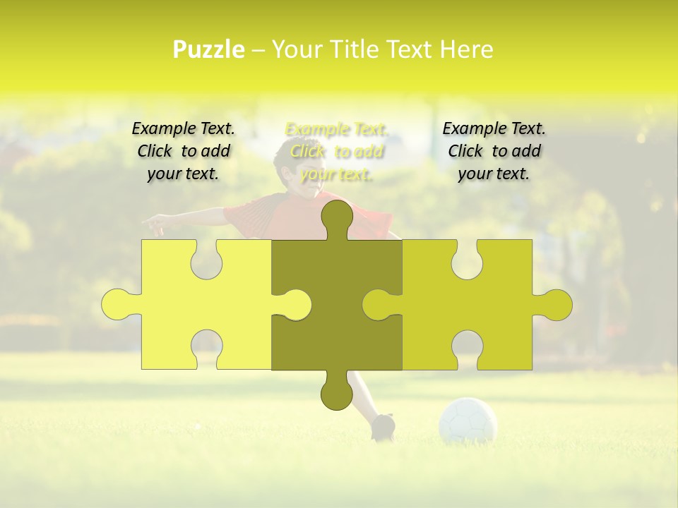 Young Football Park PowerPoint Template