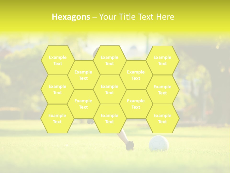 Young Football Park PowerPoint Template