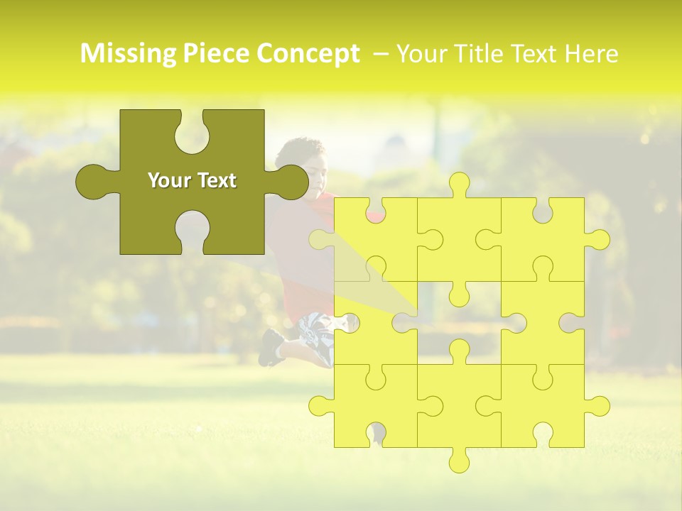 Young Football Park PowerPoint Template