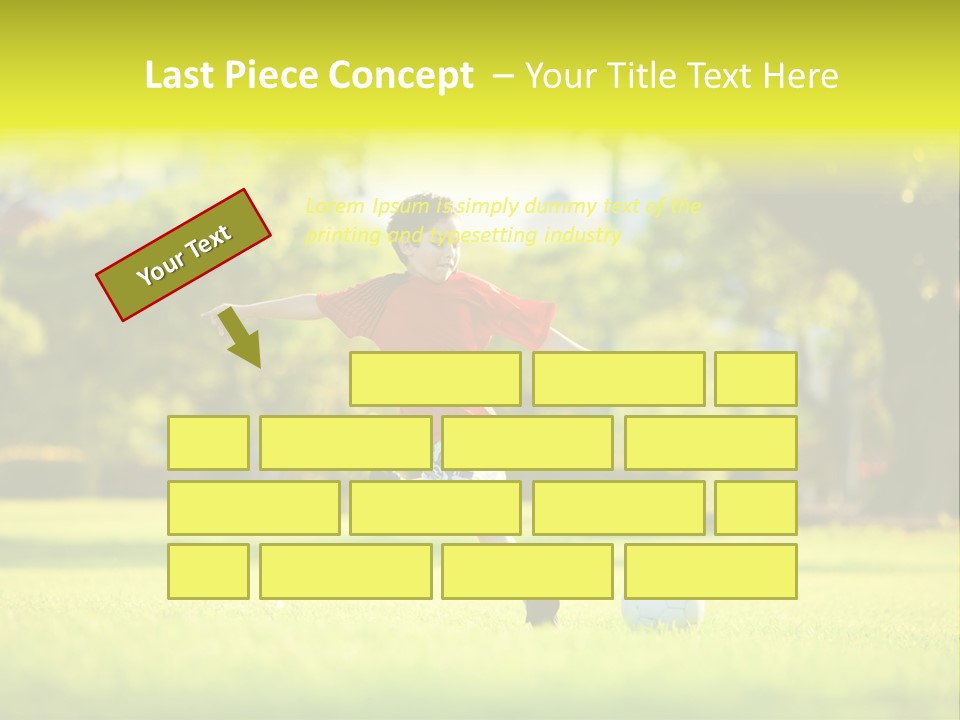 Young Football Park PowerPoint Template