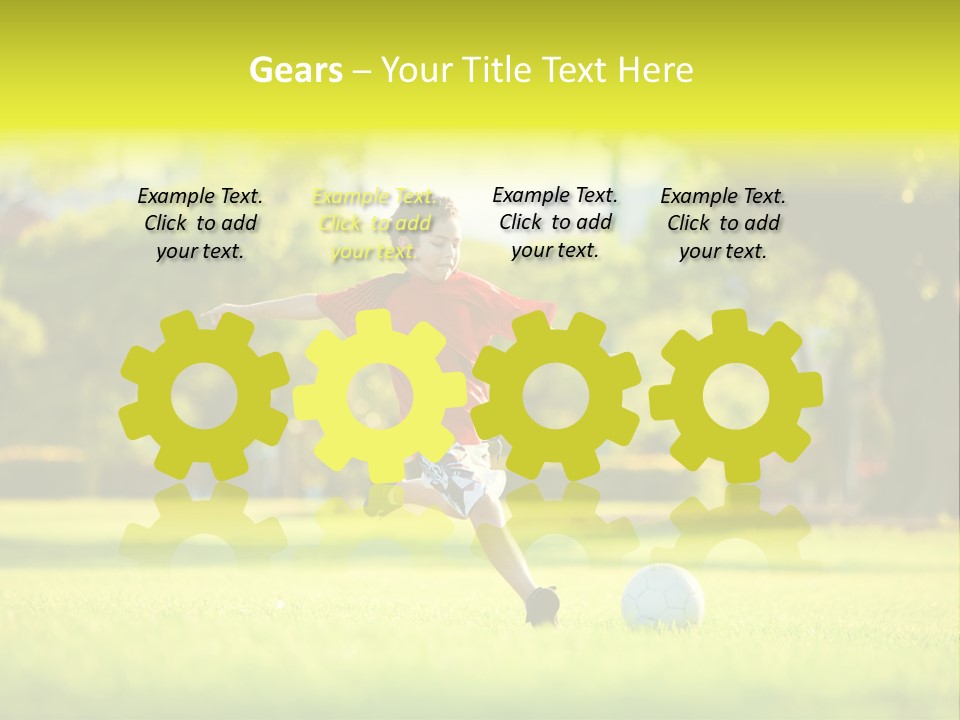 Young Football Park PowerPoint Template