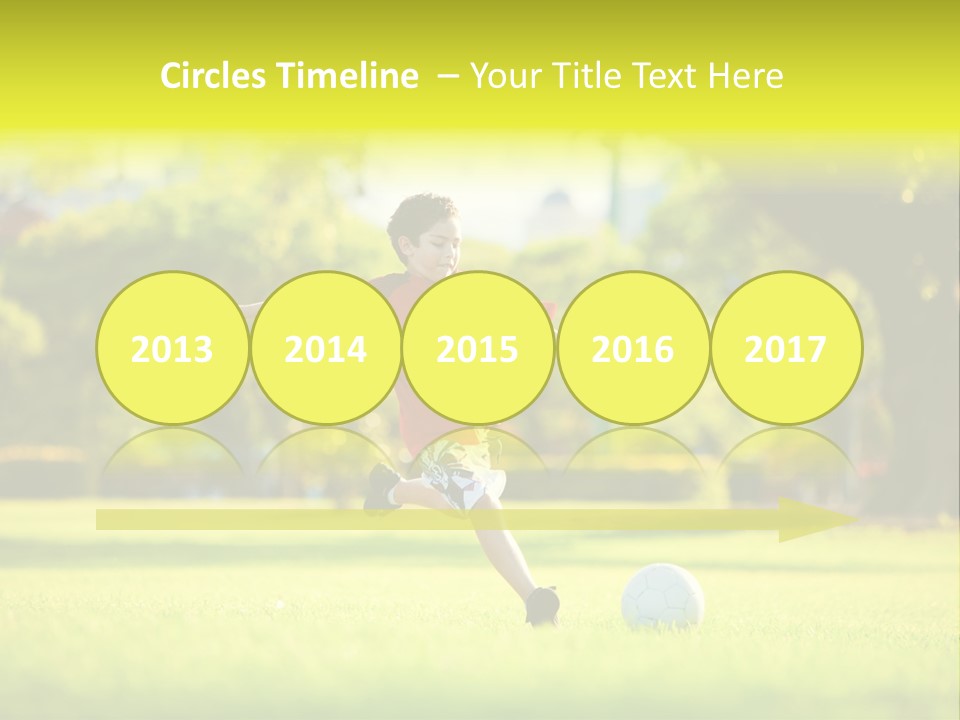 Young Football Park PowerPoint Template