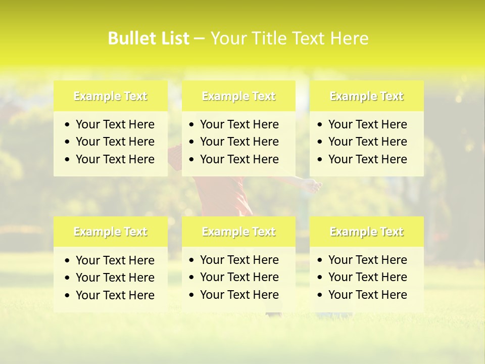 Young Football Park PowerPoint Template