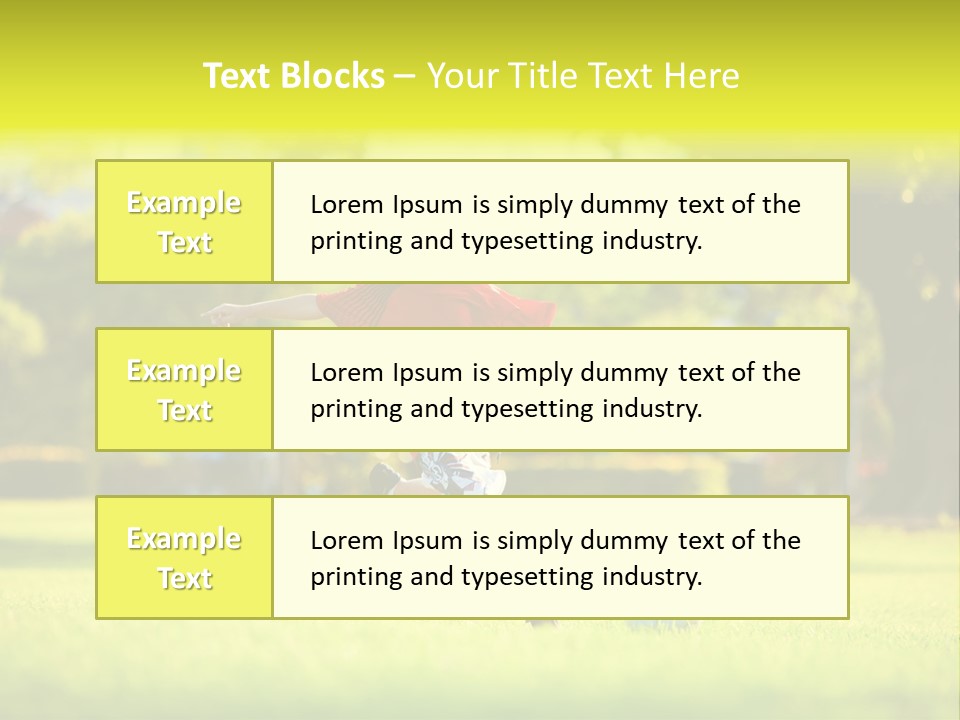 Young Football Park PowerPoint Template