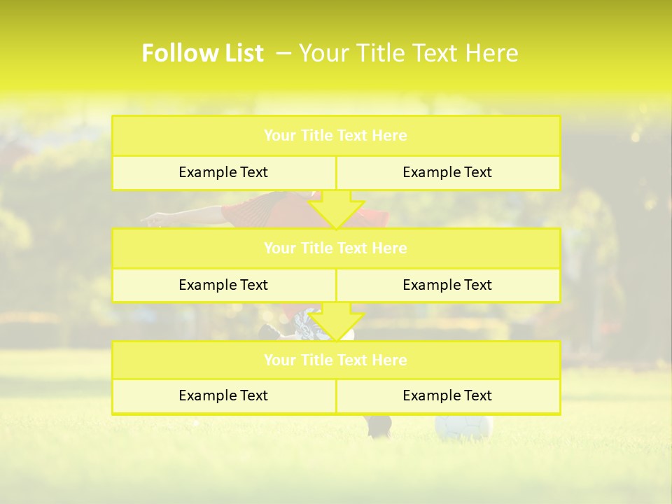 Young Football Park PowerPoint Template