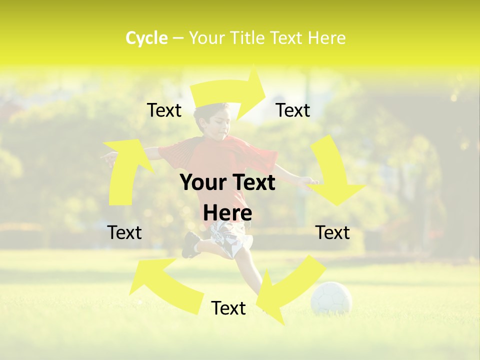 Young Football Park PowerPoint Template