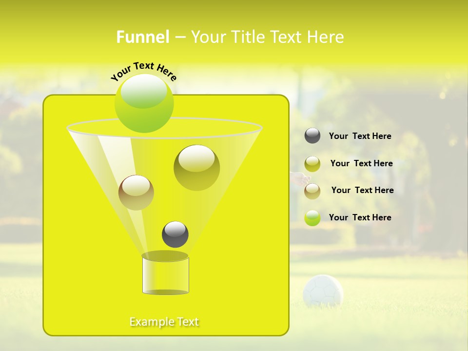 Young Football Park PowerPoint Template
