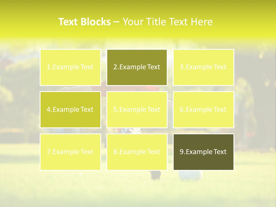 Young Football Park PowerPoint Template