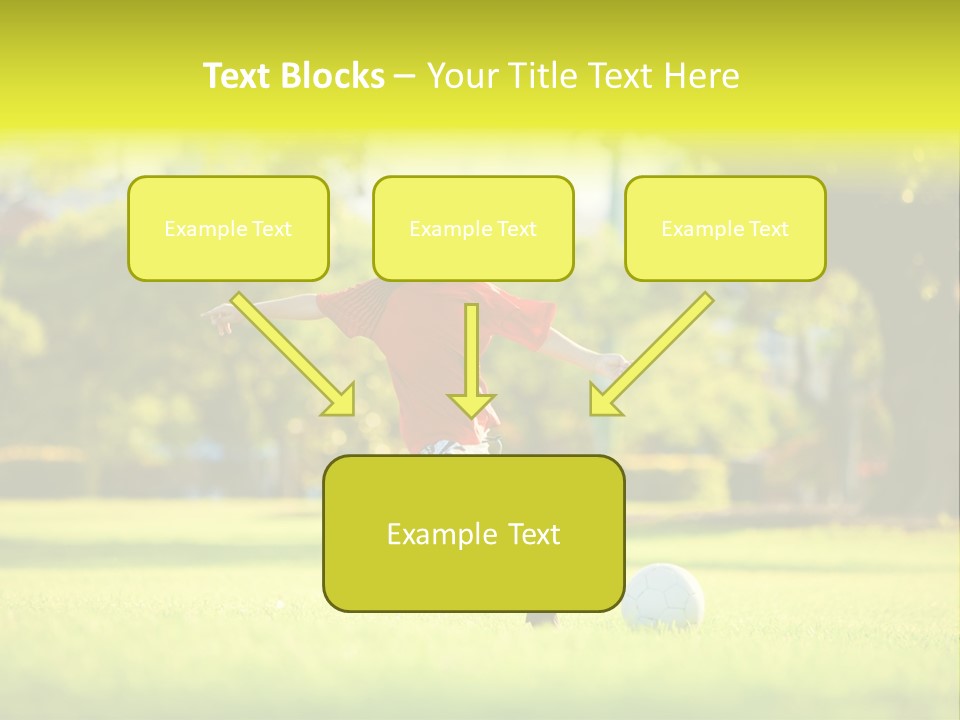 Young Football Park PowerPoint Template