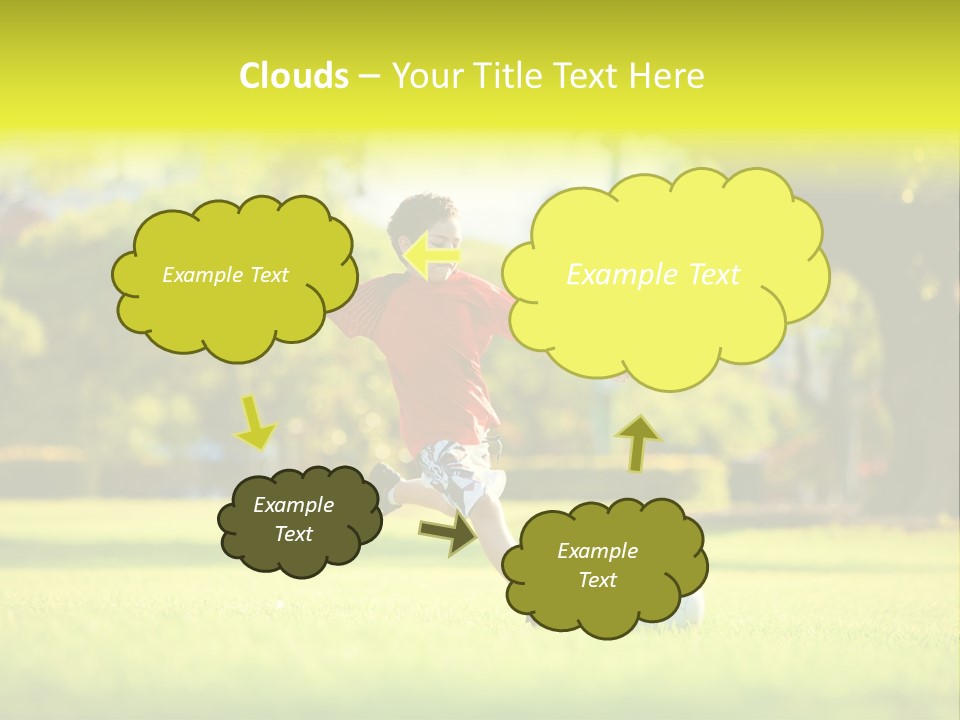 Young Football Park PowerPoint Template