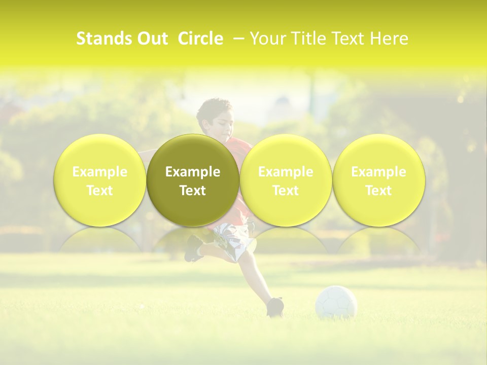 Young Football Park PowerPoint Template