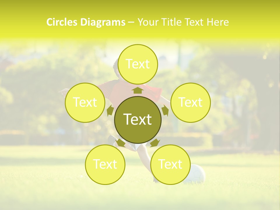 Young Football Park PowerPoint Template