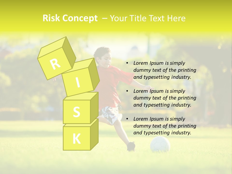 Young Football Park PowerPoint Template