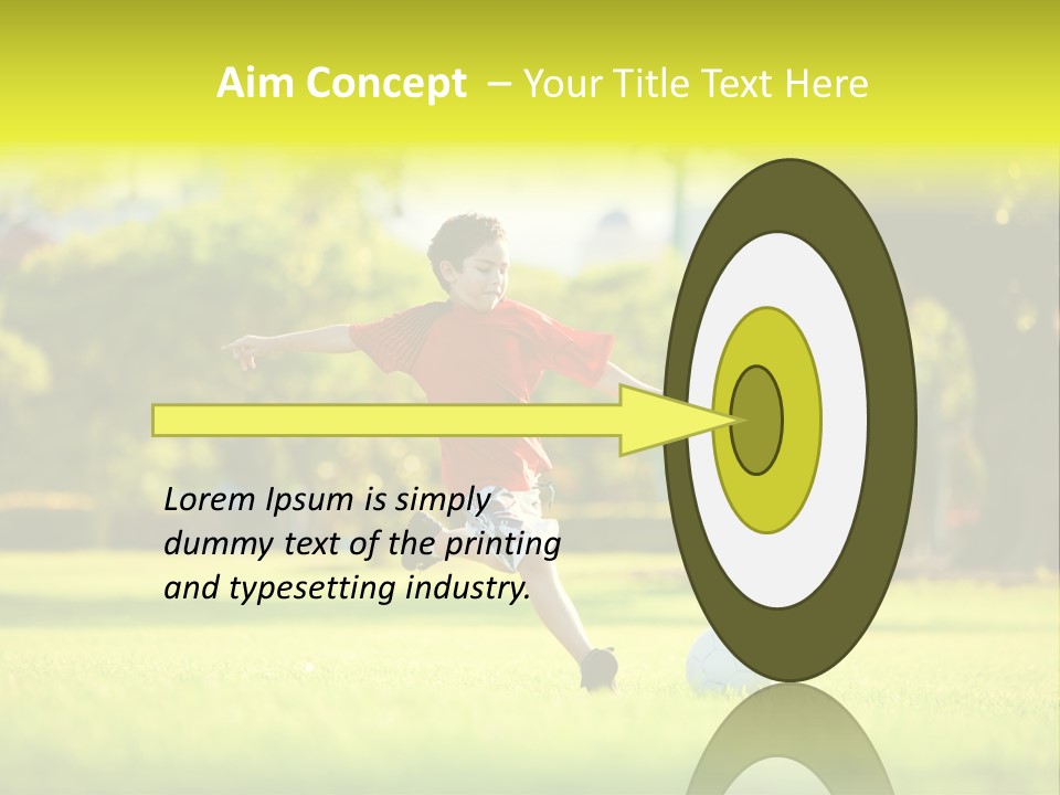 Young Football Park PowerPoint Template