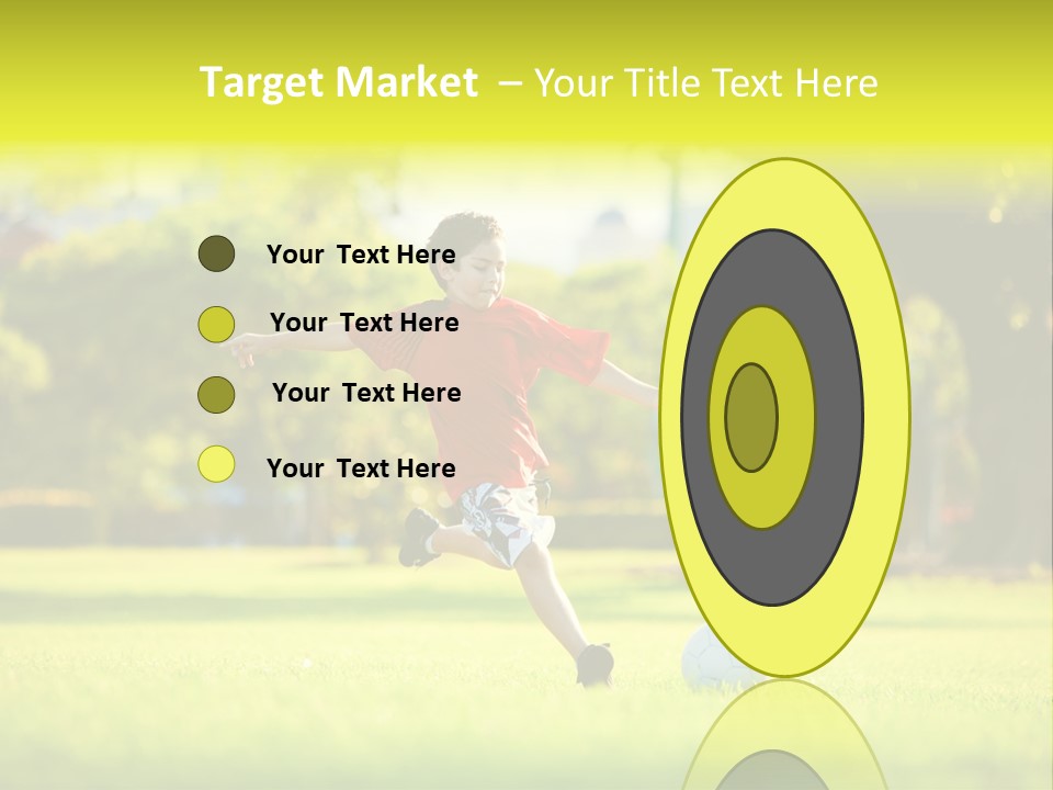 Young Football Park PowerPoint Template