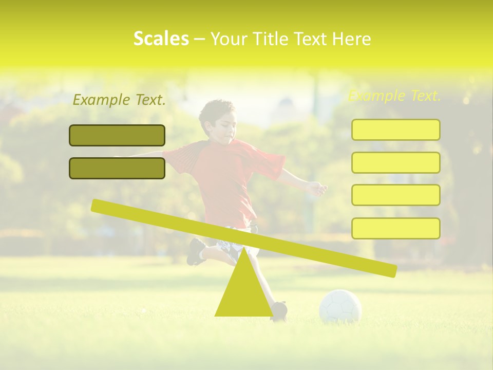 Young Football Park PowerPoint Template